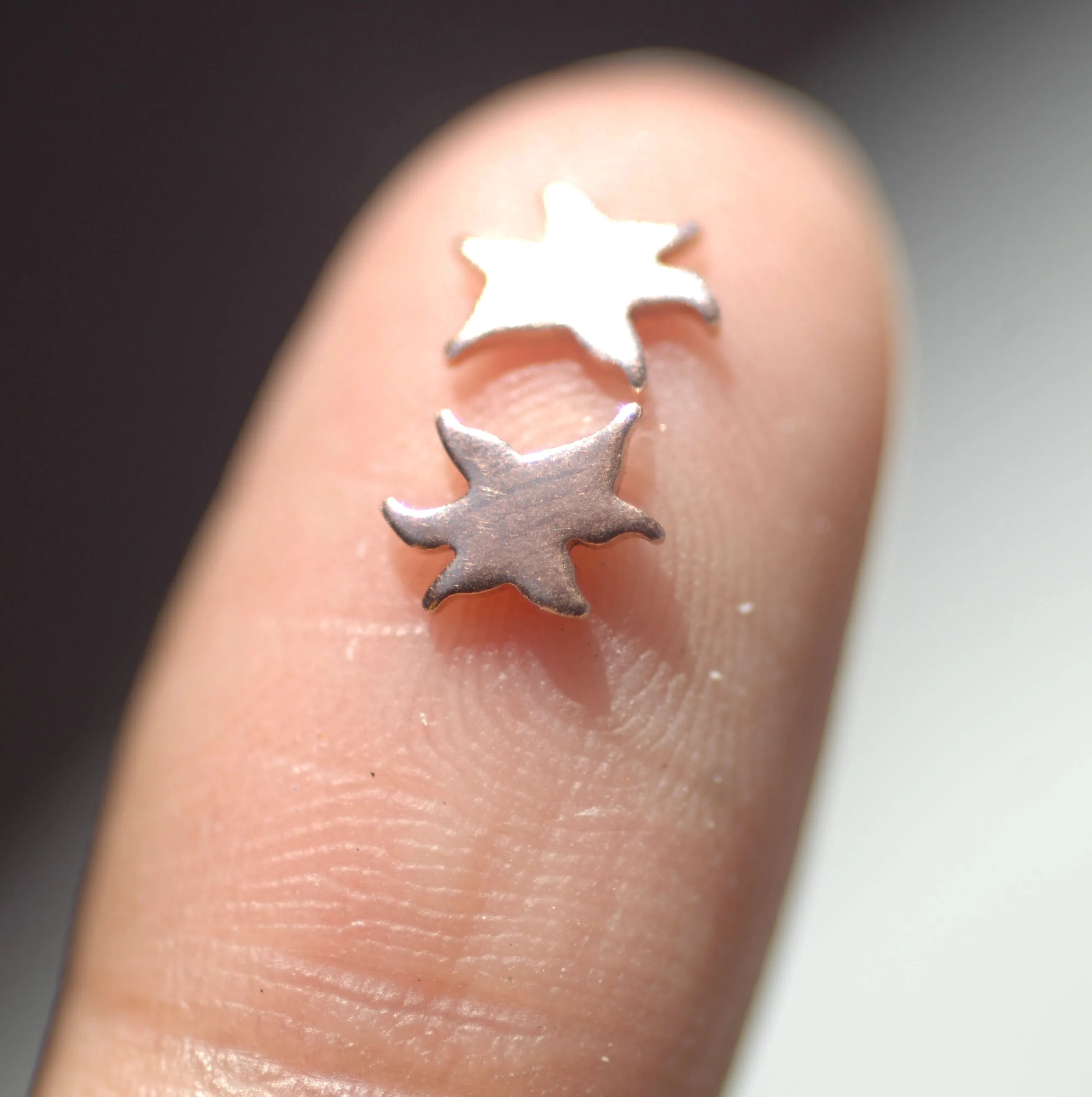 Most Tiny Metal Organic Lily Flower Mini Blanks
