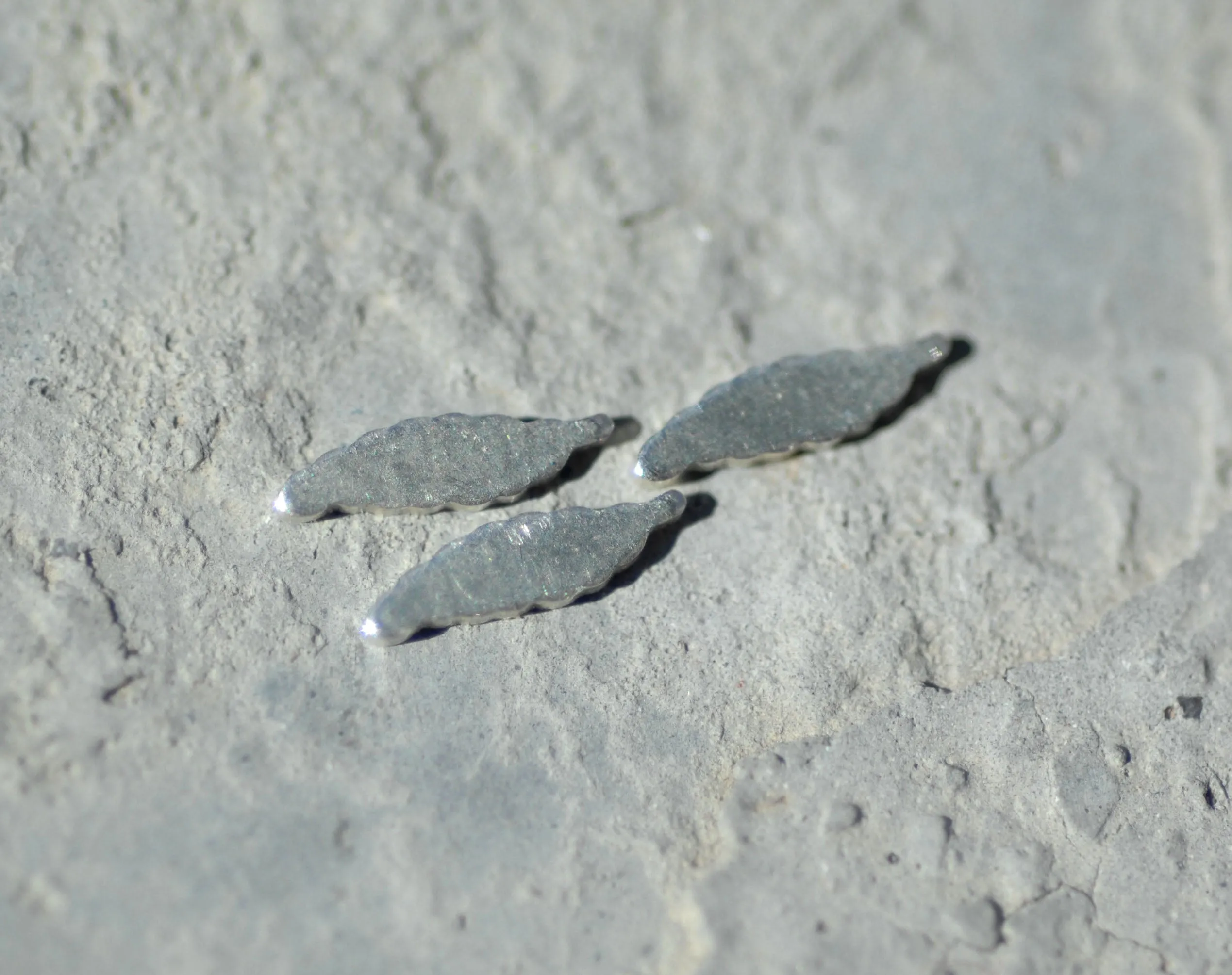 Most Tiny Metal Thin Long Leaf  Mini Blanks