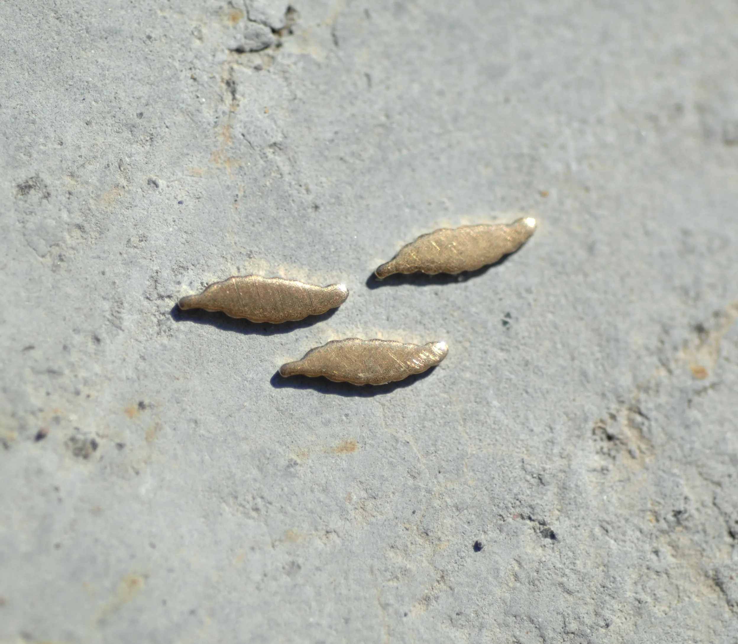 Most Tiny Metal Thin Long Leaf  Mini Blanks