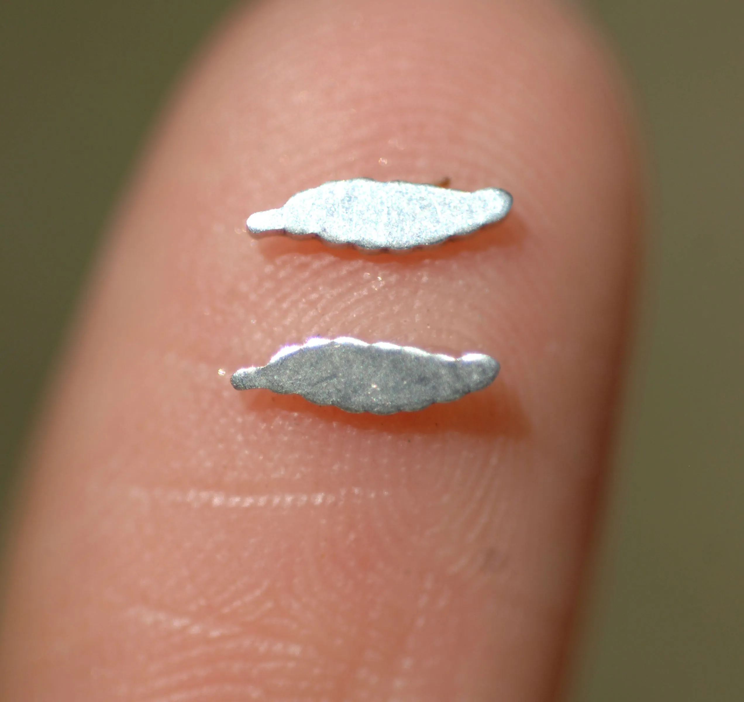 Most Tiny Metal Thin Long Leaf  Mini Blanks