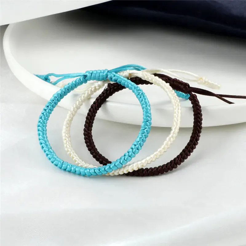 Multicolor Lucky Knots Rope Bracelets for Men & Women