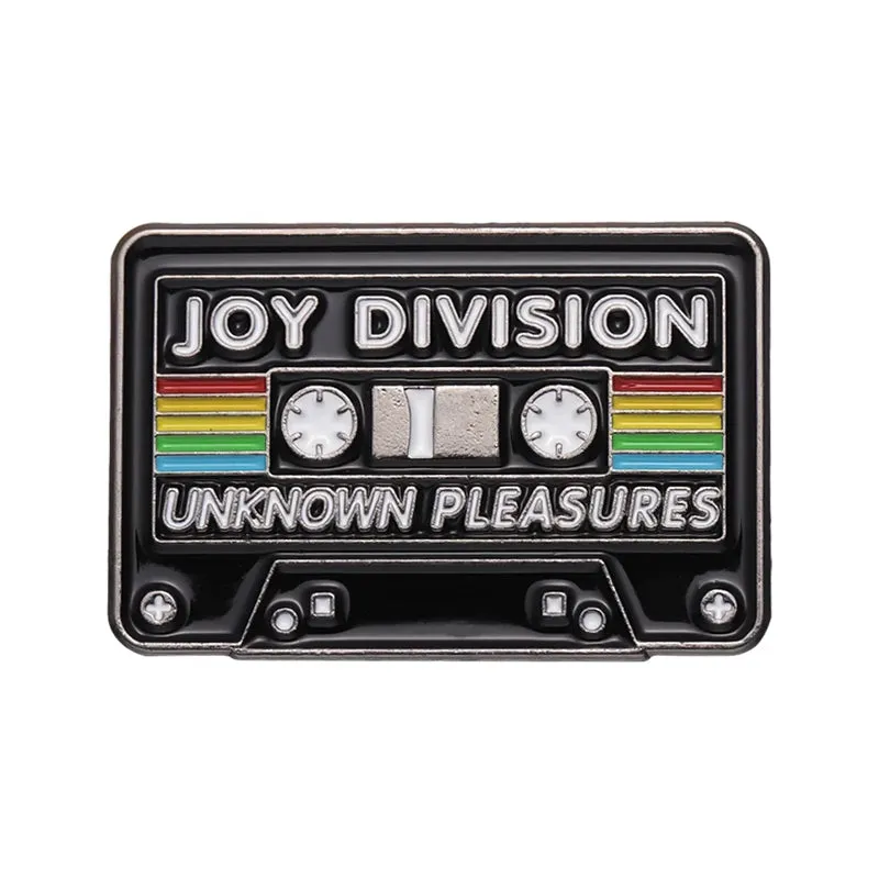 Music Tape Card Enamel Pins Custom Retro Tapes CD Badges Brooches Pleasures Punk Jewelry Metal Gifts To Music Students Wholesale