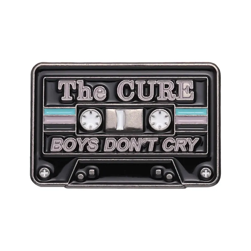 Music Tape Card Enamel Pins Custom Retro Tapes CD Badges Brooches Pleasures Punk Jewelry Metal Gifts To Music Students Wholesale