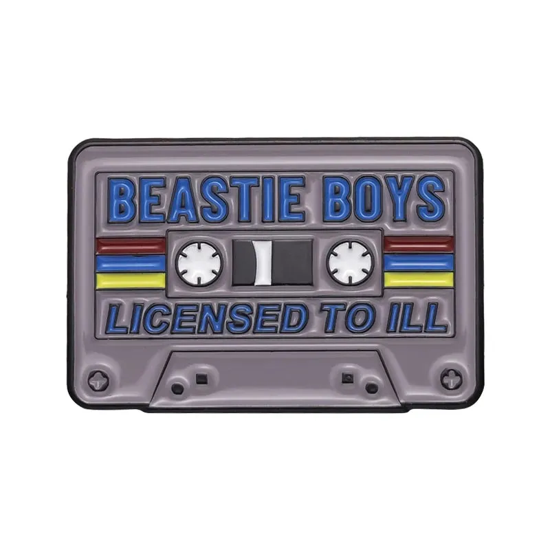 Music Tape Card Enamel Pins Custom Retro Tapes CD Badges Brooches Pleasures Punk Jewelry Metal Gifts To Music Students Wholesale
