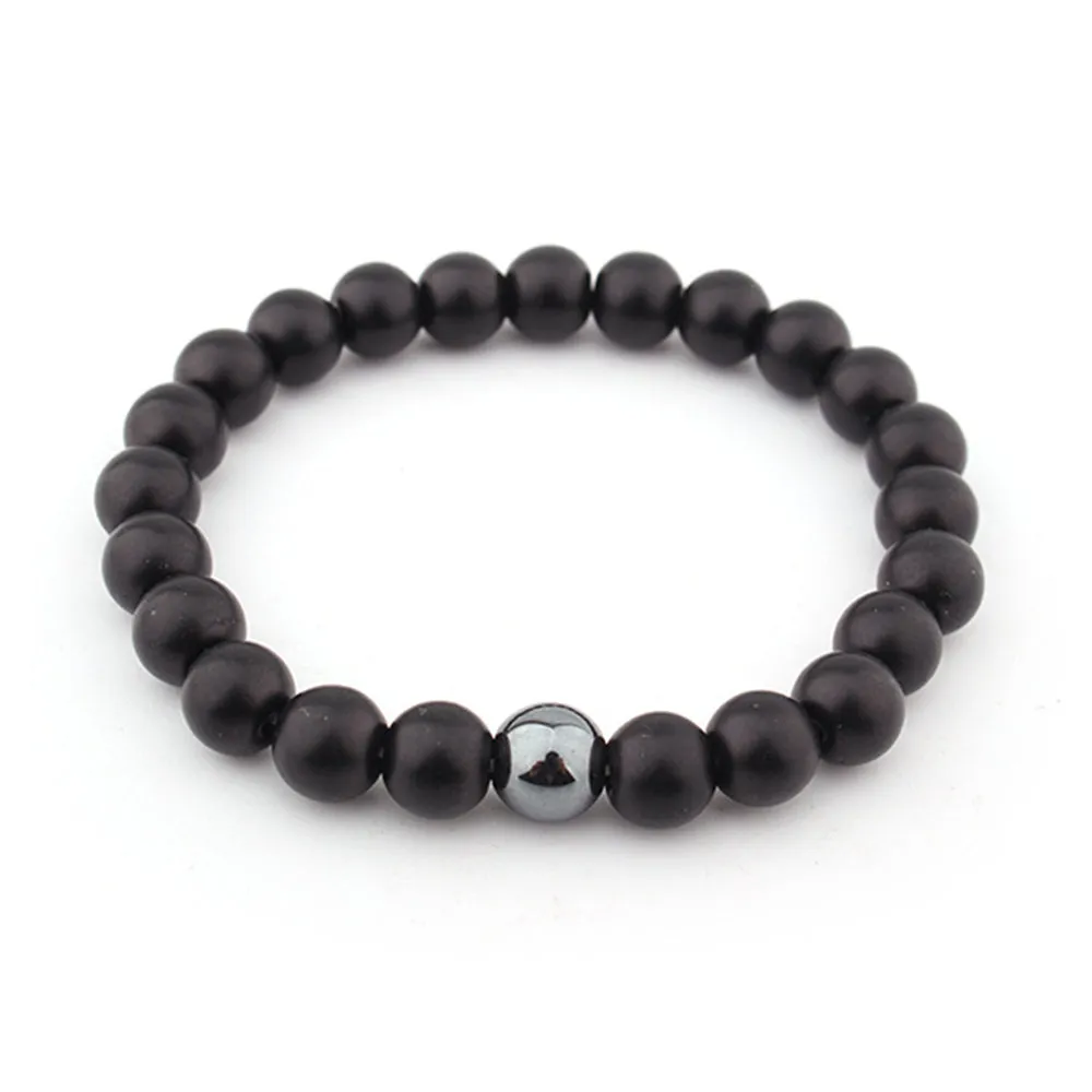 Natural Stone Volcanic Stone Braided Bracelet