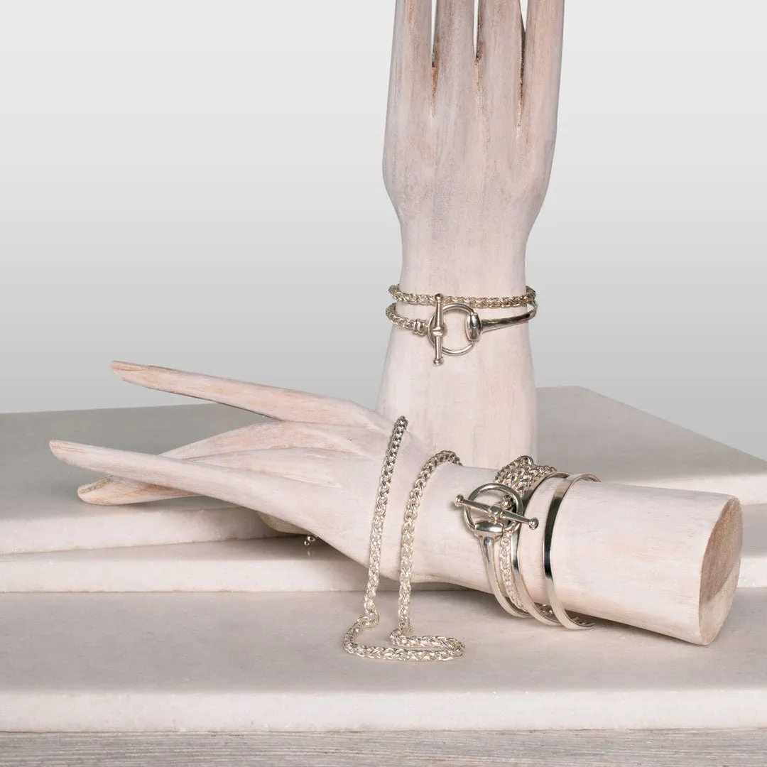Odeza - Wrap Around Horse Bit and Sterling Silver on Brass Bracelet