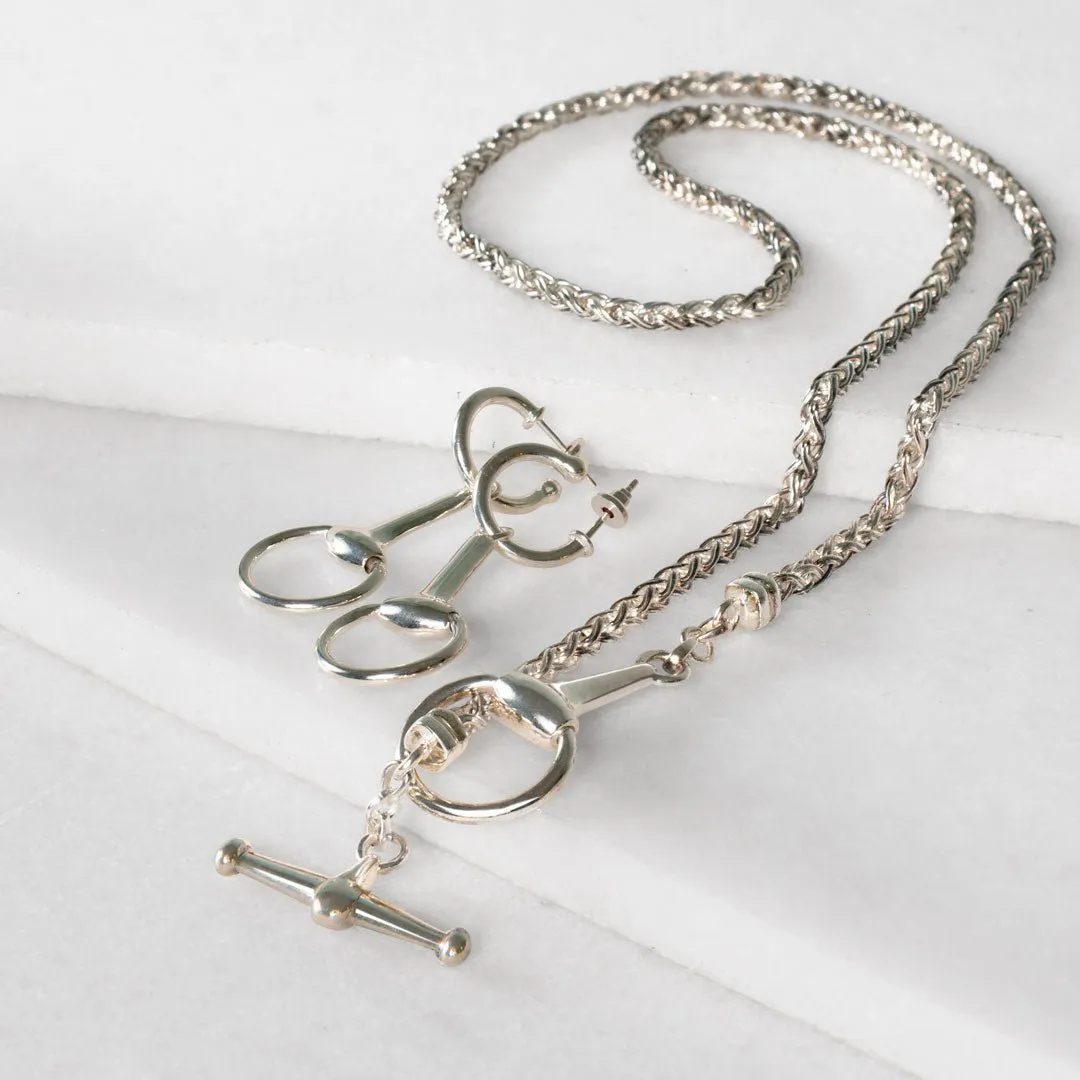 Odeza - Wrap Around Horse Bit and Sterling Silver on Brass Bracelet