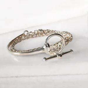 Odeza - Wrap Around Horse Bit and Sterling Silver on Brass Bracelet