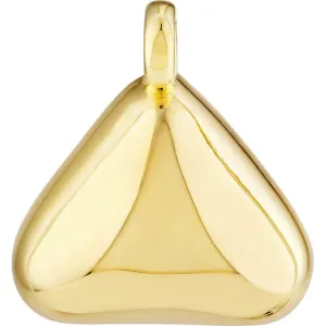 Olas d'Oro - 14K Yellow Gold Puffed Triangle Charm with Jump Ring Closure - 1.88 Grams