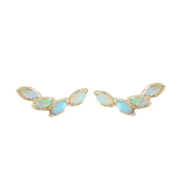 Opal Petal Ear Climber