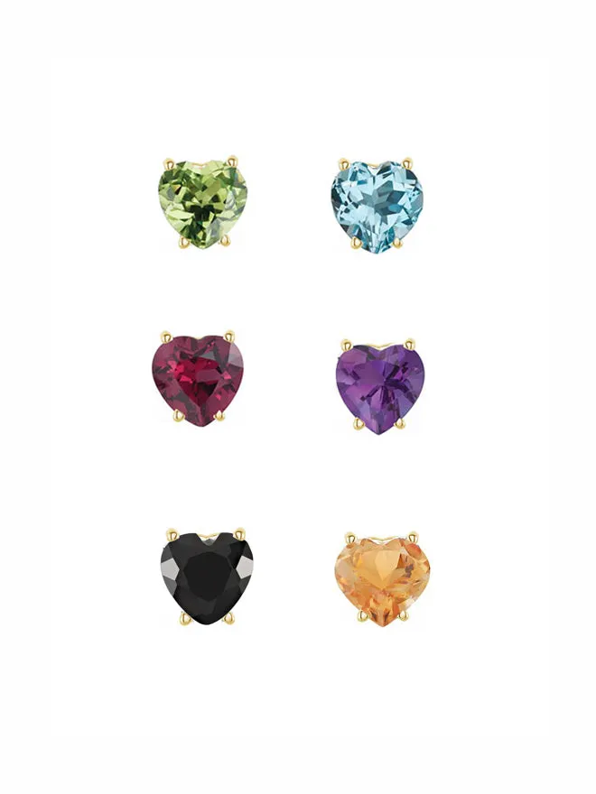 Open Twist Gem Heart Pearl Ring