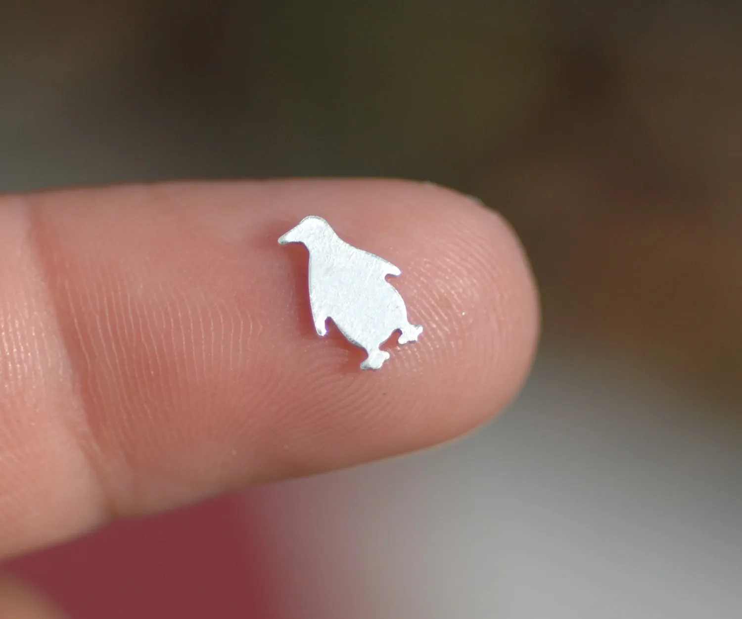 Our Most Tiny Metal Blanks - Penguin Shaped Mini Blank