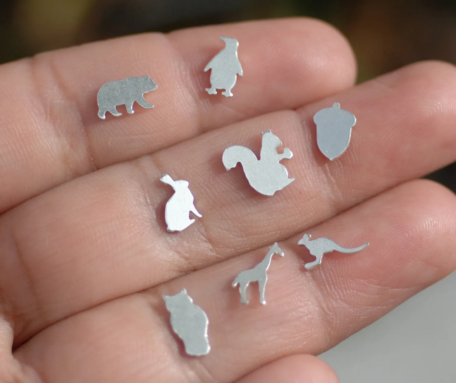Our Most Tiny Metal Blanks - Penguin Shaped Mini Blank