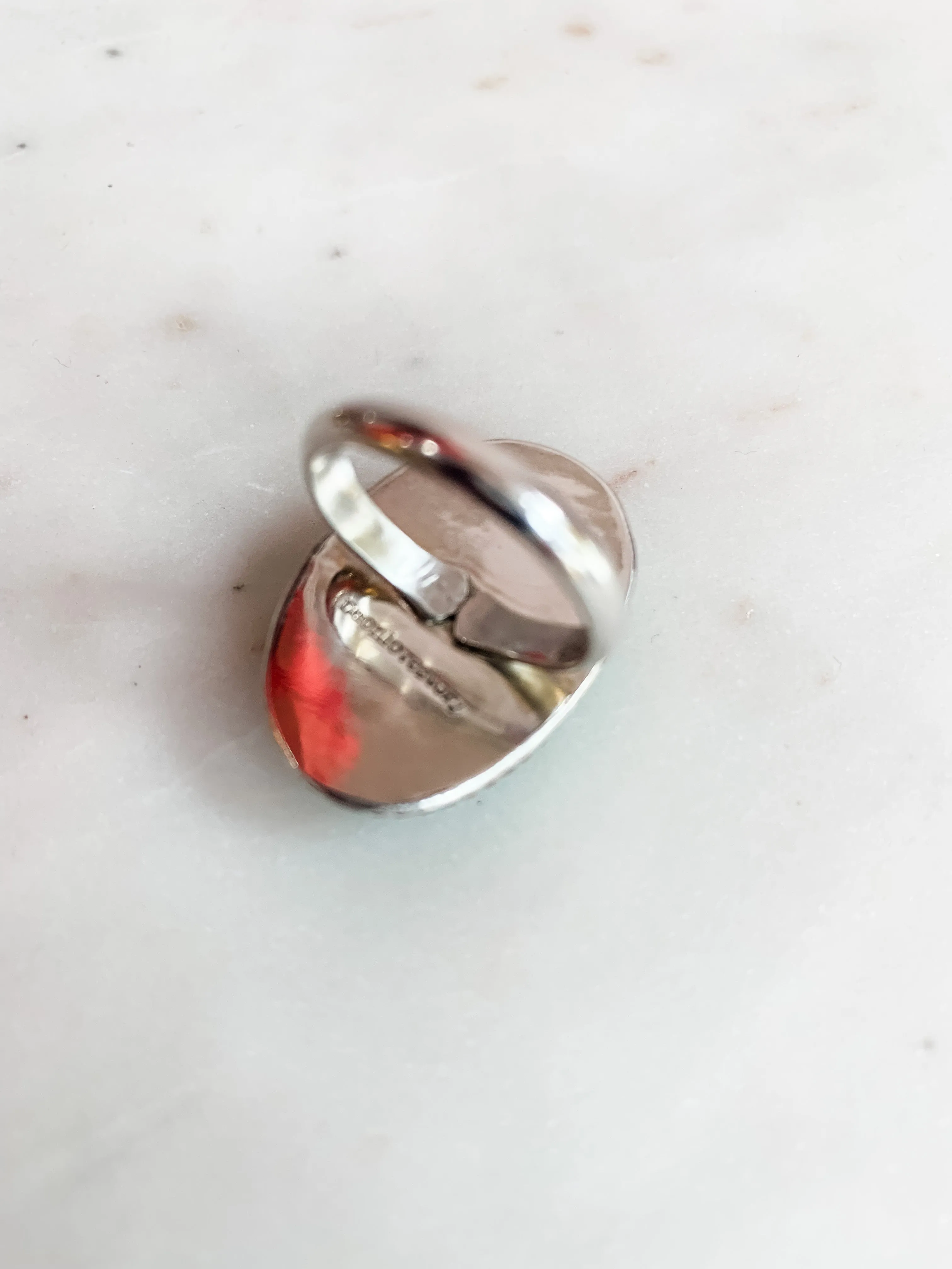 Out West Mixed Metal Turquoise Ring - 7.5