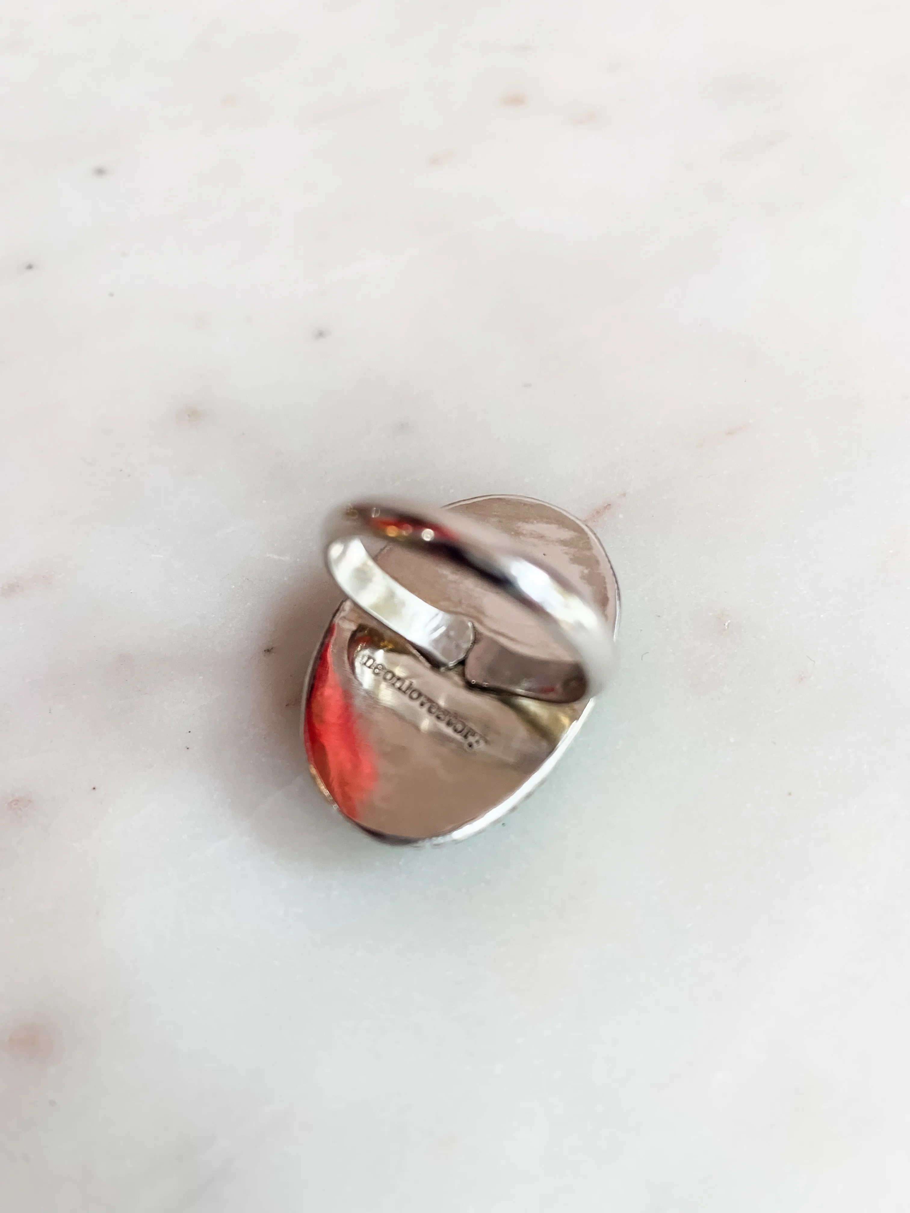 Out West Mixed Metal Turquoise Ring - 7.5