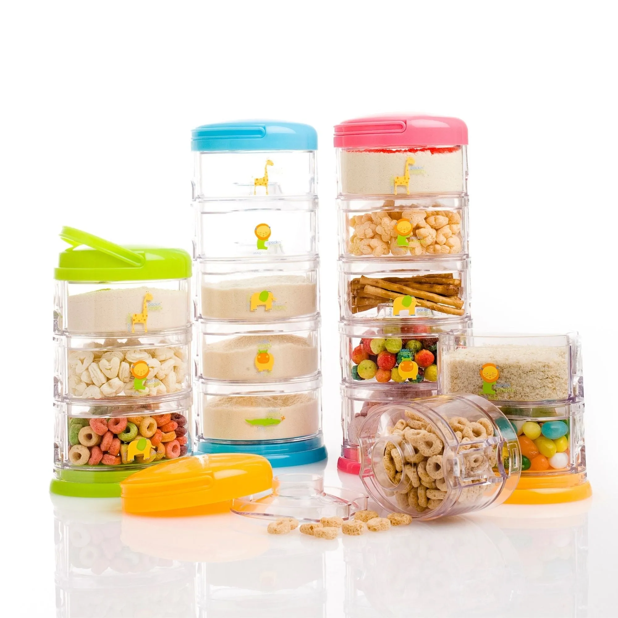 Packin' SMART Stackables -3 Tier Zoo Animal