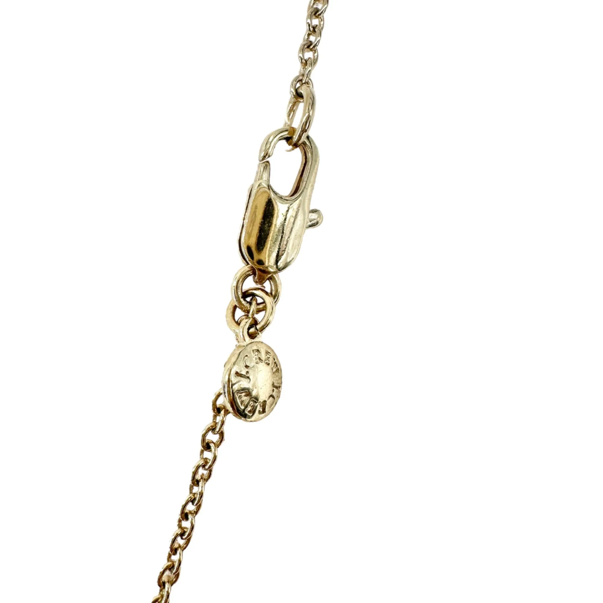 Pair of J. Crew Necklaces Identical Goldtone Chain Light Blue Beads and Gems