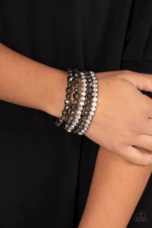 Paparazzi Top Notch Twinkle - Black Bracelet