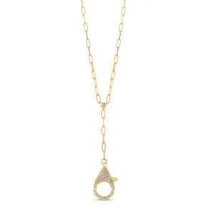 Paperclip Lobster Clasp Lariat