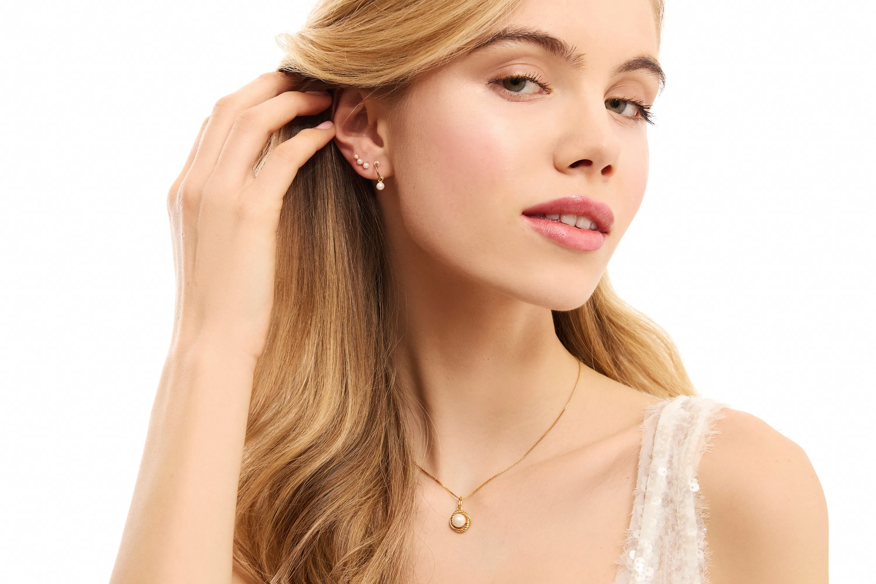 Pearl Essence Gold Vermeil Climber