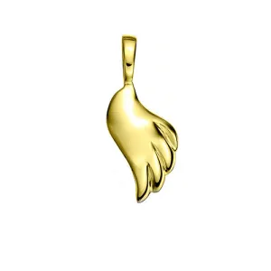 Polished Gold Vermeil Right Angel Wing Charm