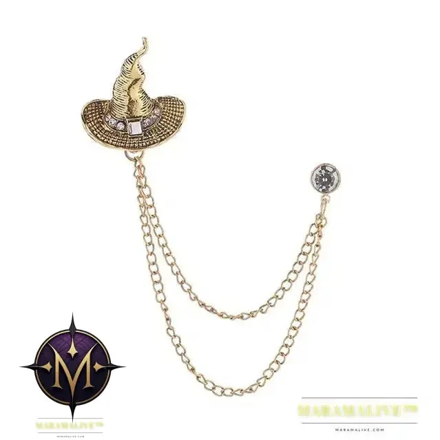 Popular Retro Punk Style Brooch Skull Claw Brooch Pins Shirt Collar Pin Collar Chain Alloy Pins And Brooches Men Jewelry