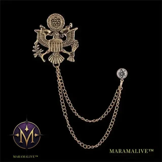 Popular Retro Punk Style Brooch Skull Claw Brooch Pins Shirt Collar Pin Collar Chain Alloy Pins And Brooches Men Jewelry