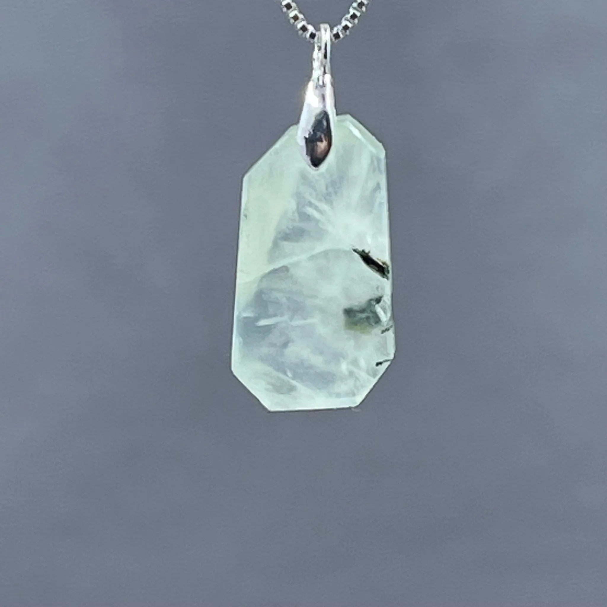 Prehnite Freeform Necklace