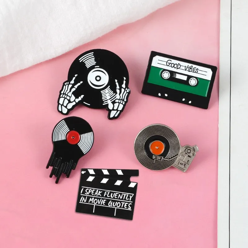 Punk Music brooch