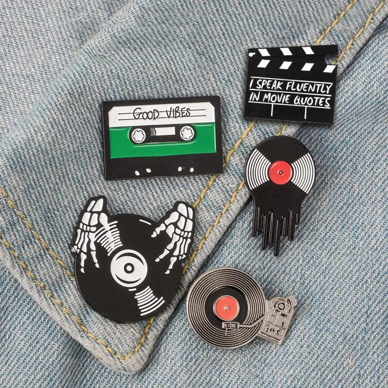 Punk Music brooch