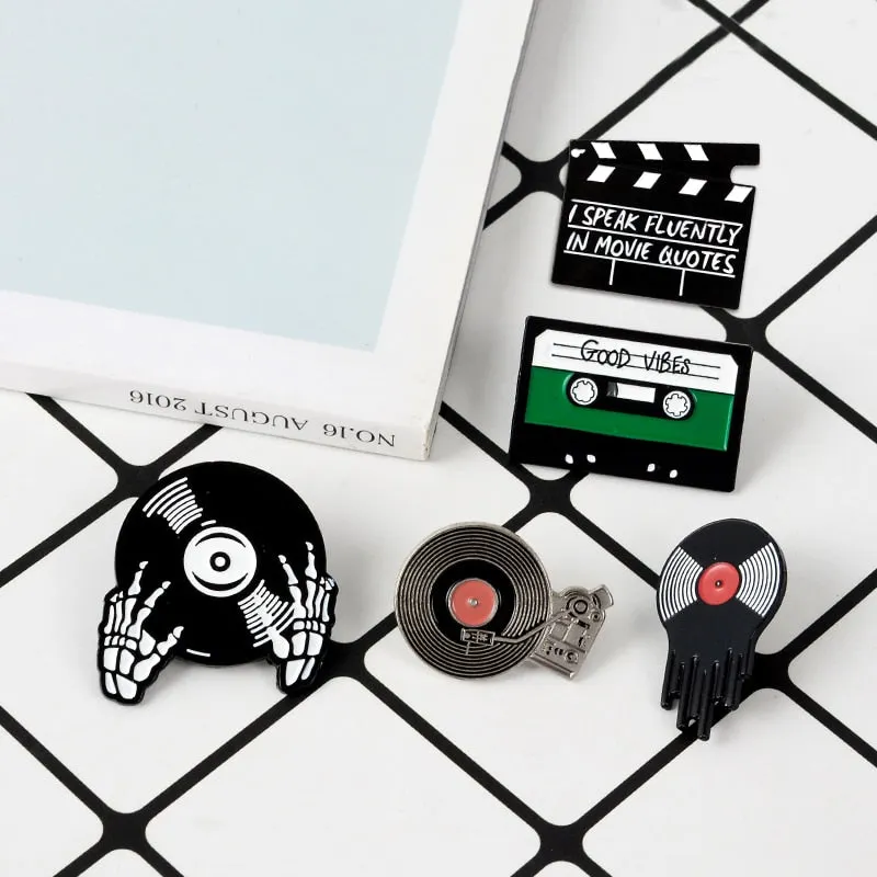 Punk Music brooch