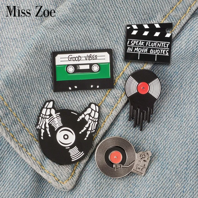 Punk Music brooch