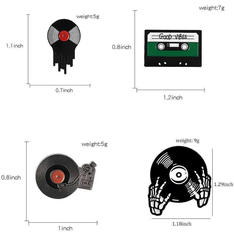 Punk Music brooch