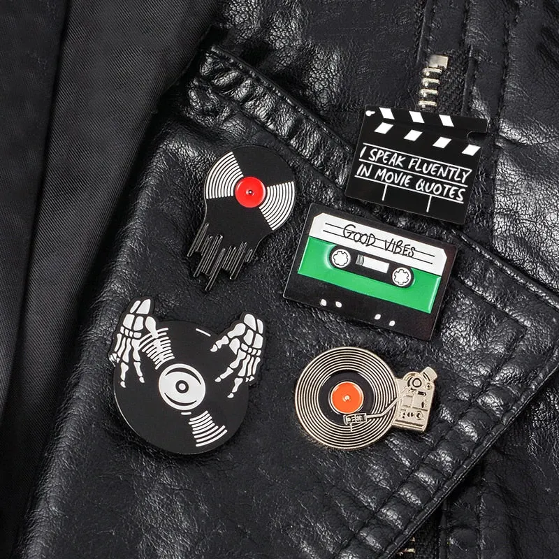 Punk Music brooch