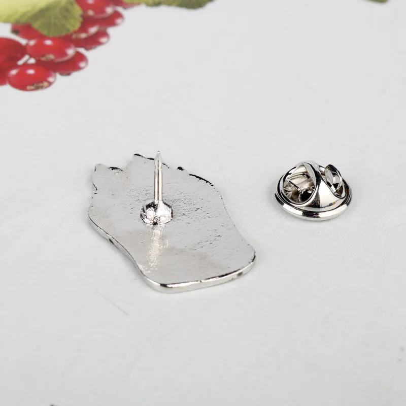 Punk Style Witch Cat Claw Alloy Brooch Pin 4 Pack