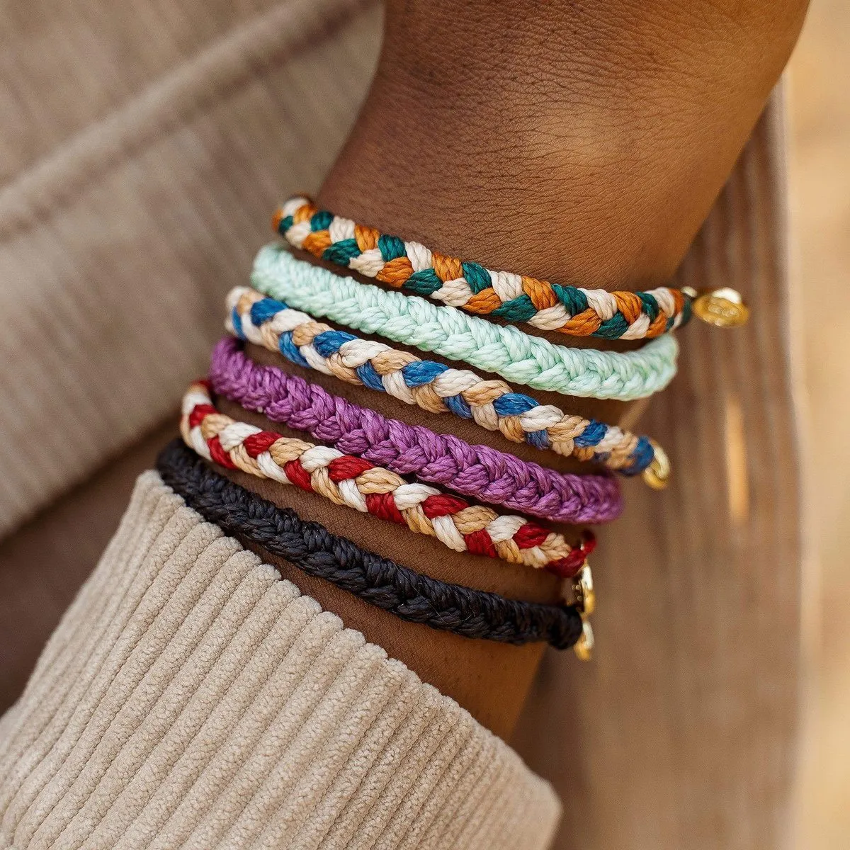 Pura Vida Multi Braided Bracelet ~ Peak
