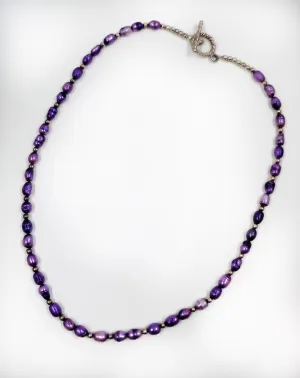 Purple Pearl Necklace