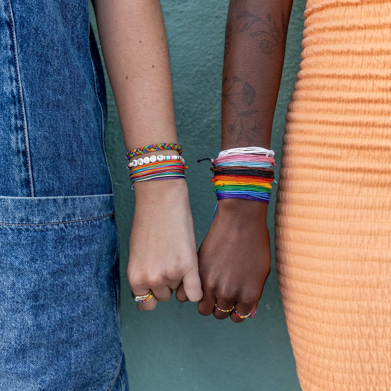 Rainbow Wide Braid Bracelet