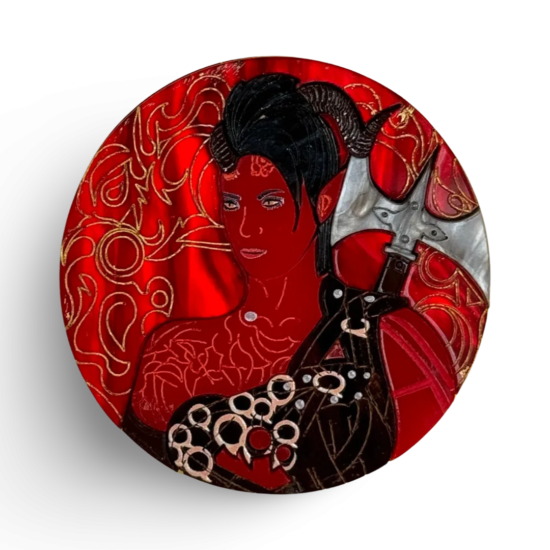 Red - brooch