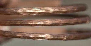 Ring Stock Shank 3.5mm Drawing Lines Textured Metal Cane Wire - Rings Bracelets Pendants Variety Metals