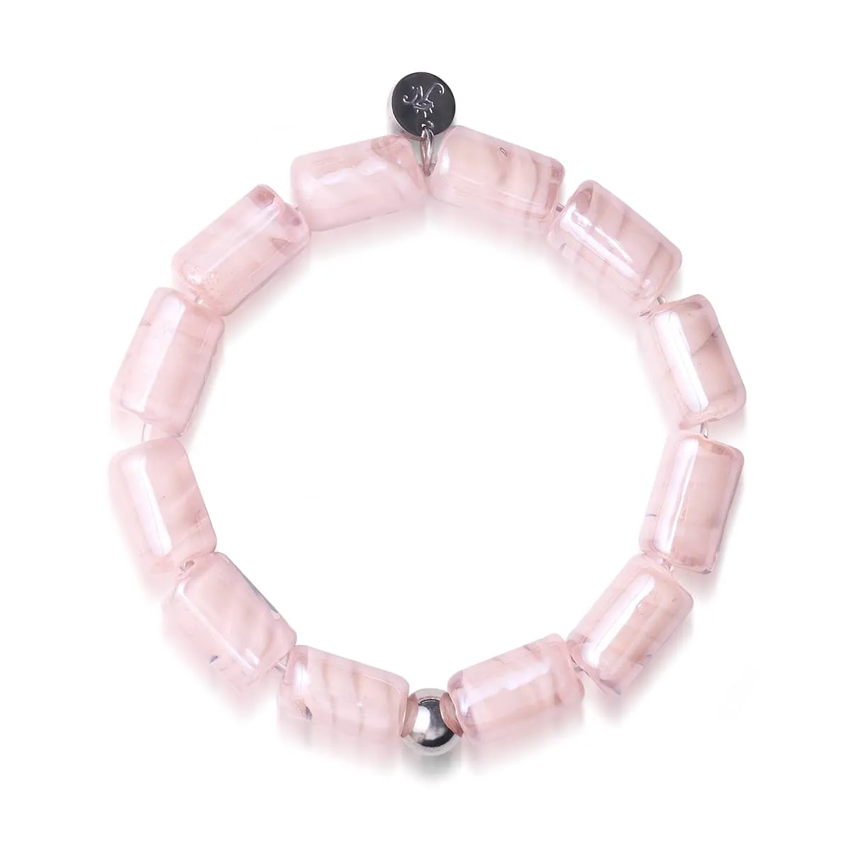 Rosé Swirl | Sorceress Glass Bracelet