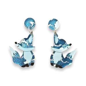 Salty the fox 🦊 🌊 - earrings - Set of 2