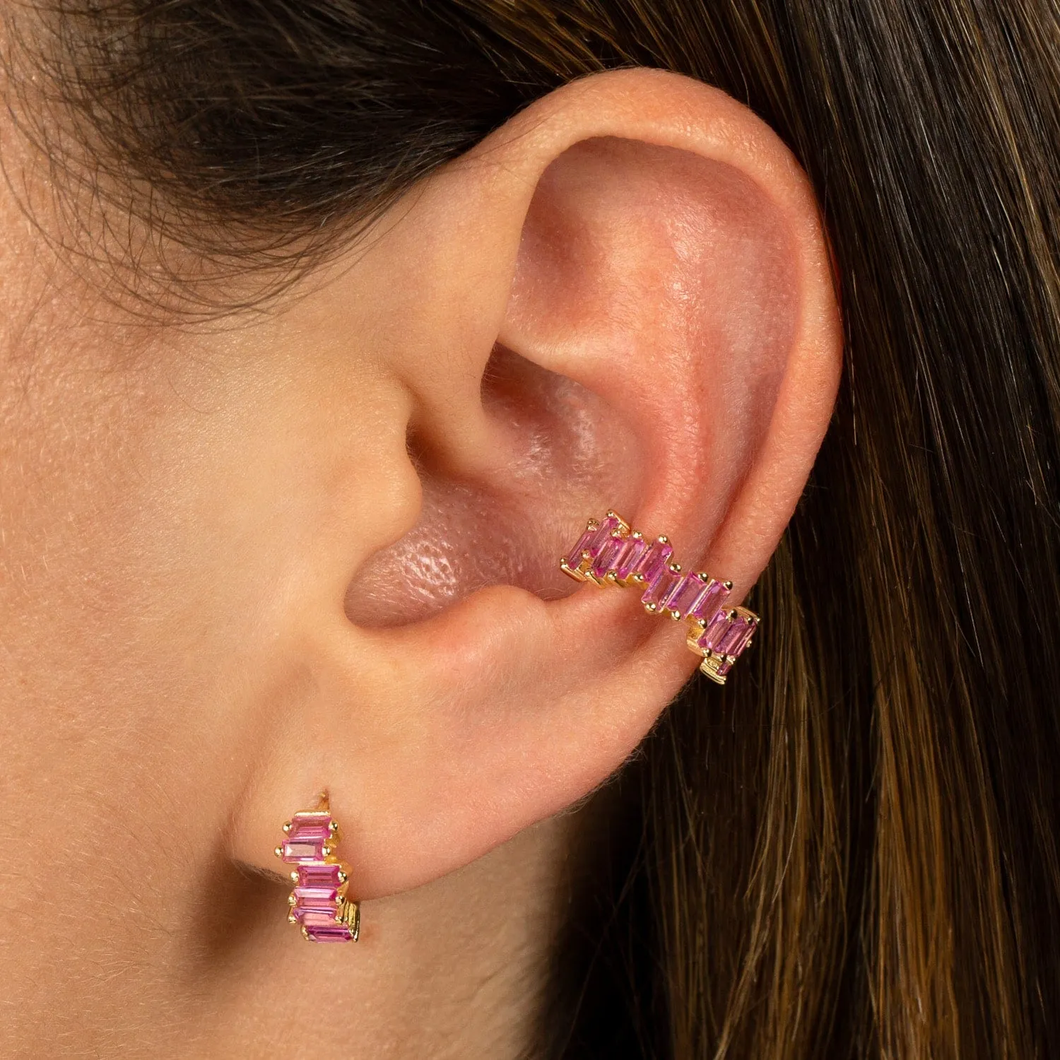 Scattered Baguette Ear Cuff