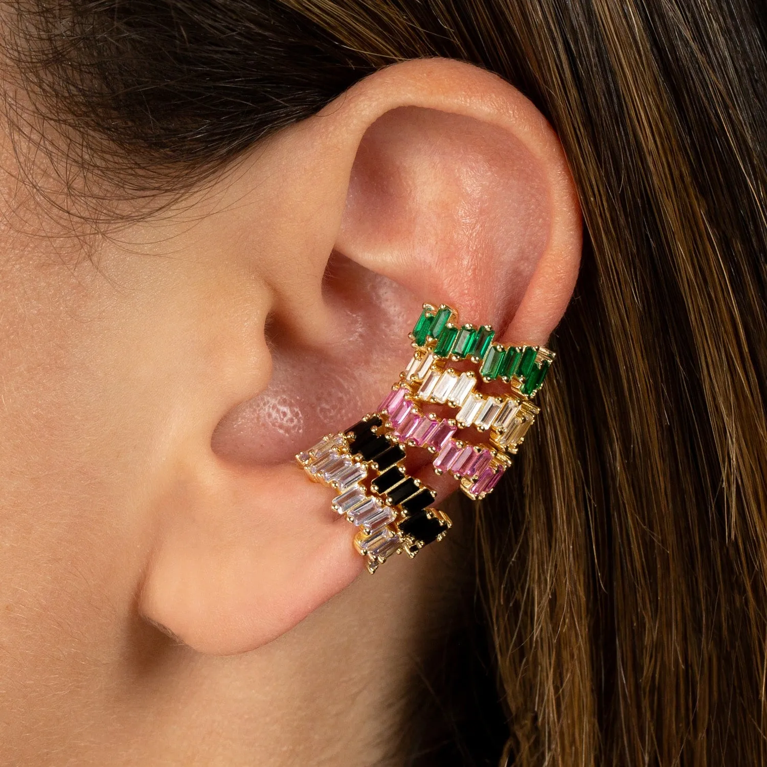 Scattered Baguette Ear Cuff