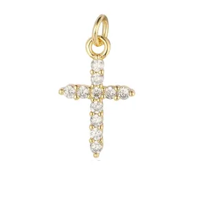 Sharp Cross Charm For Charm Necklace & Bracelet