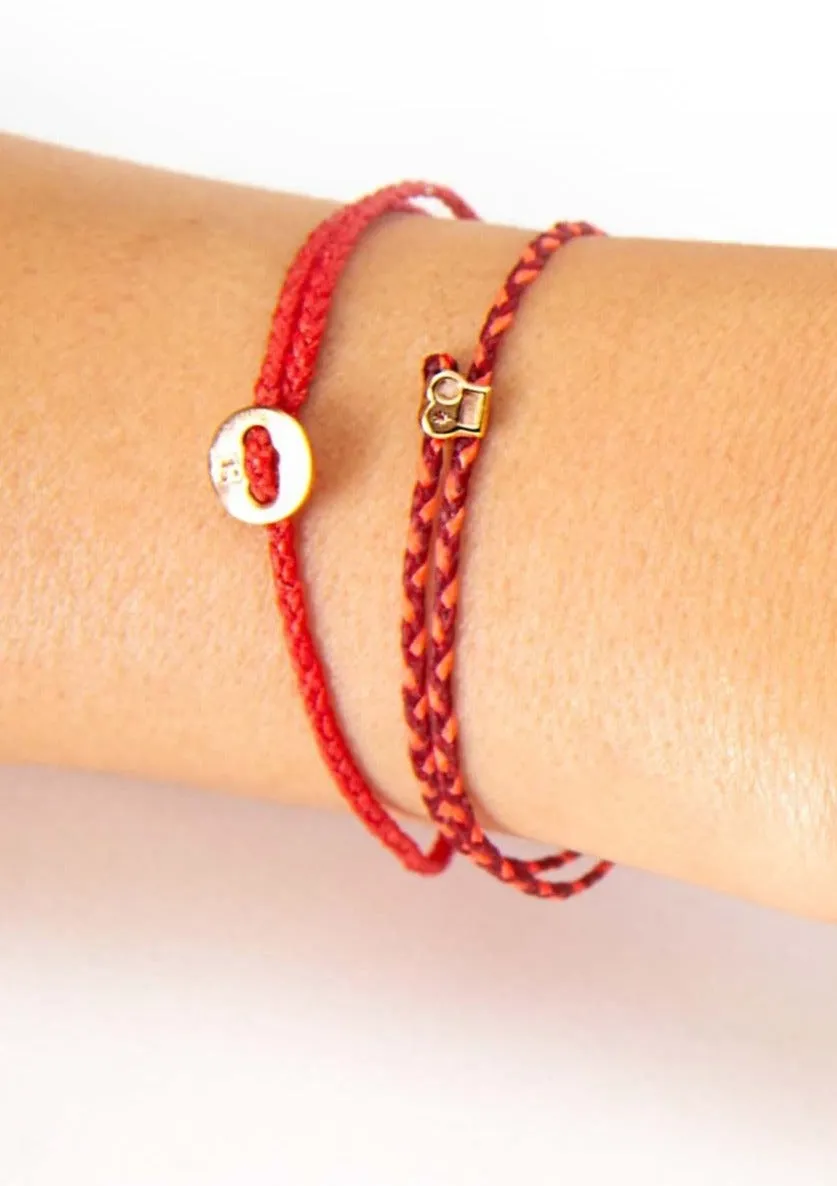 Signature Bracelet in Fire Red