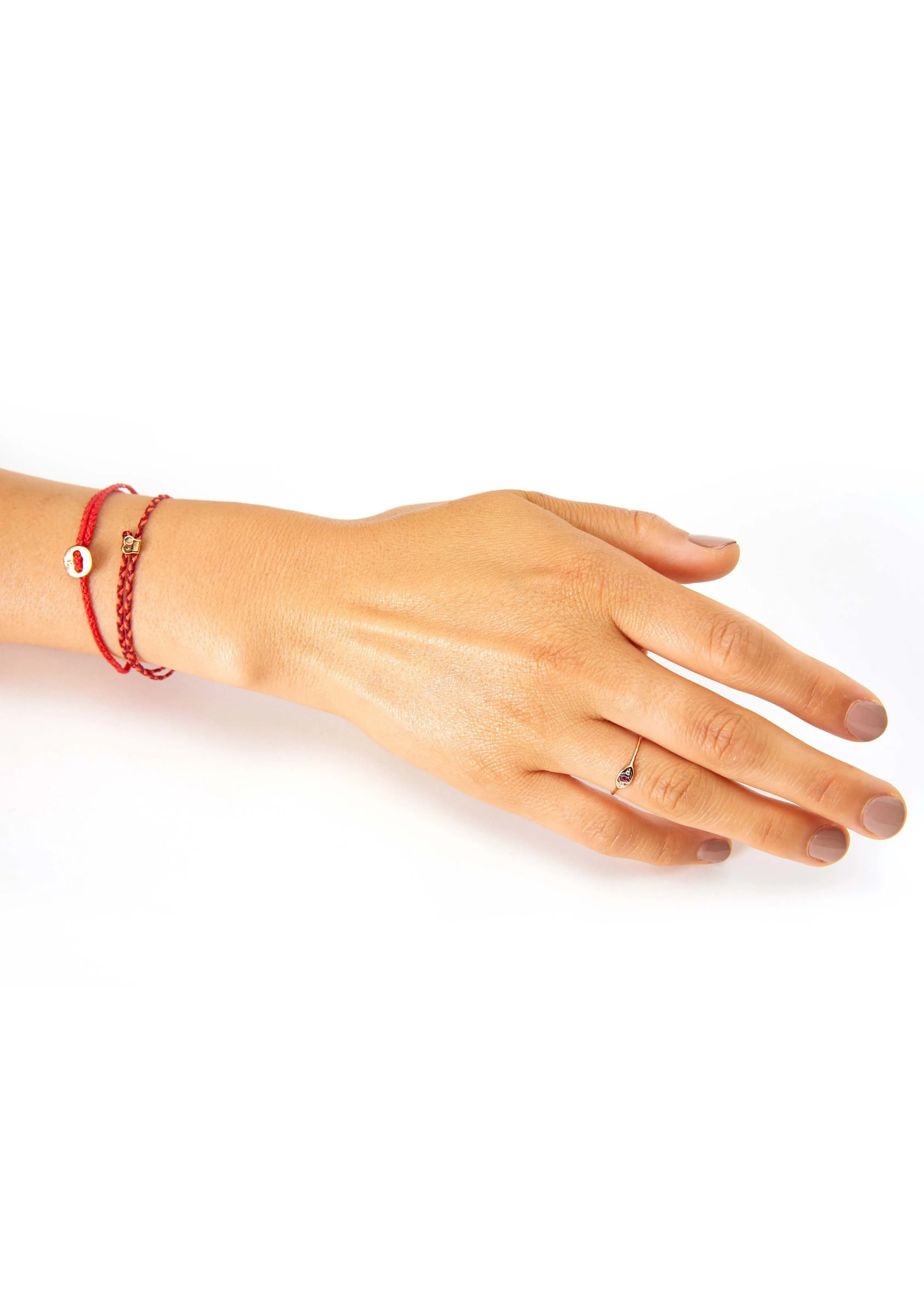 Signature Bracelet in Red & Neon Pink
