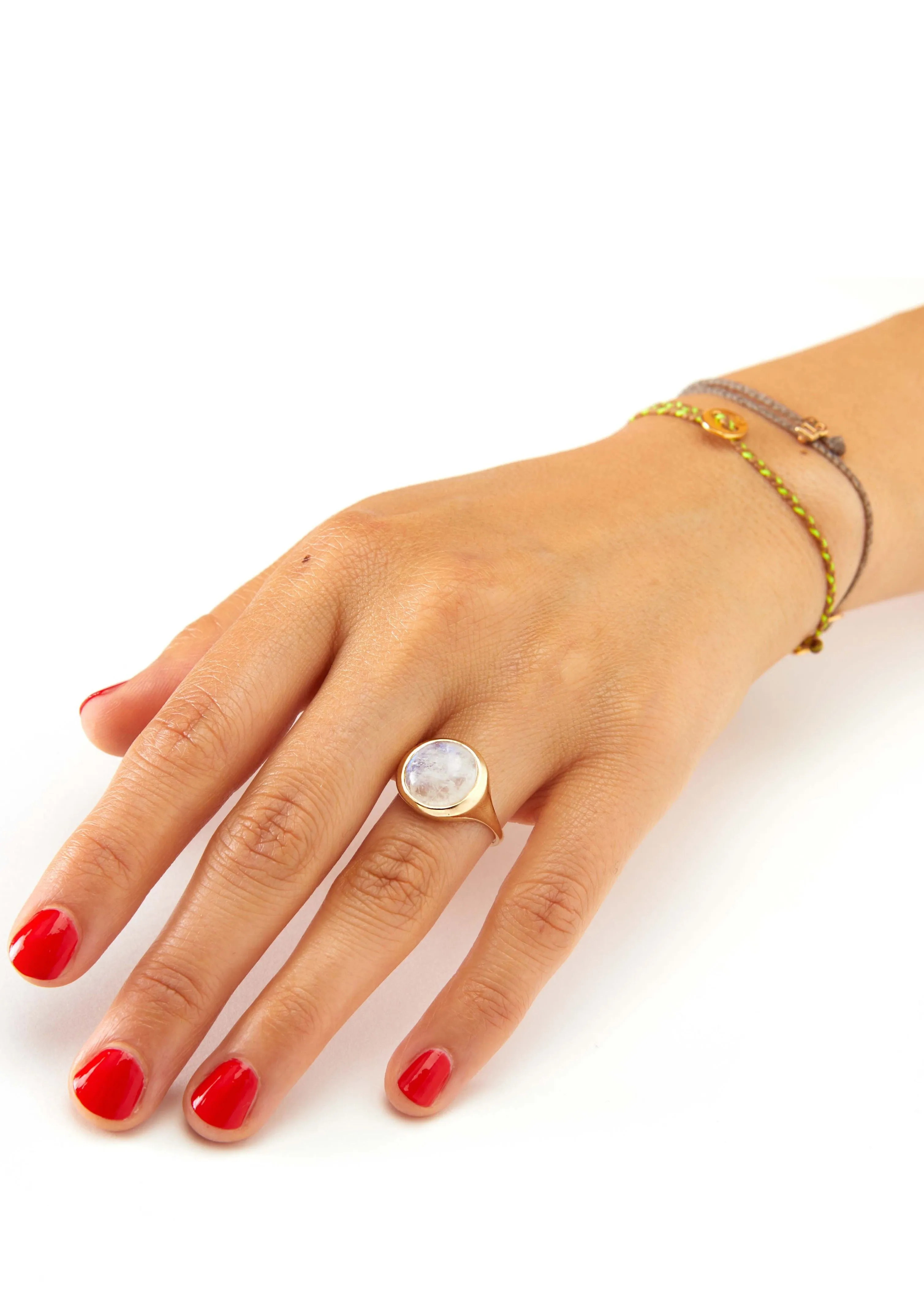 Signature Bracelet in Toffee & Neon Yellow