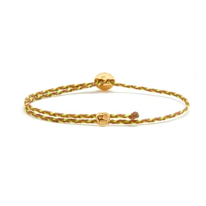 Signature Bracelet in Toffee & Neon Yellow