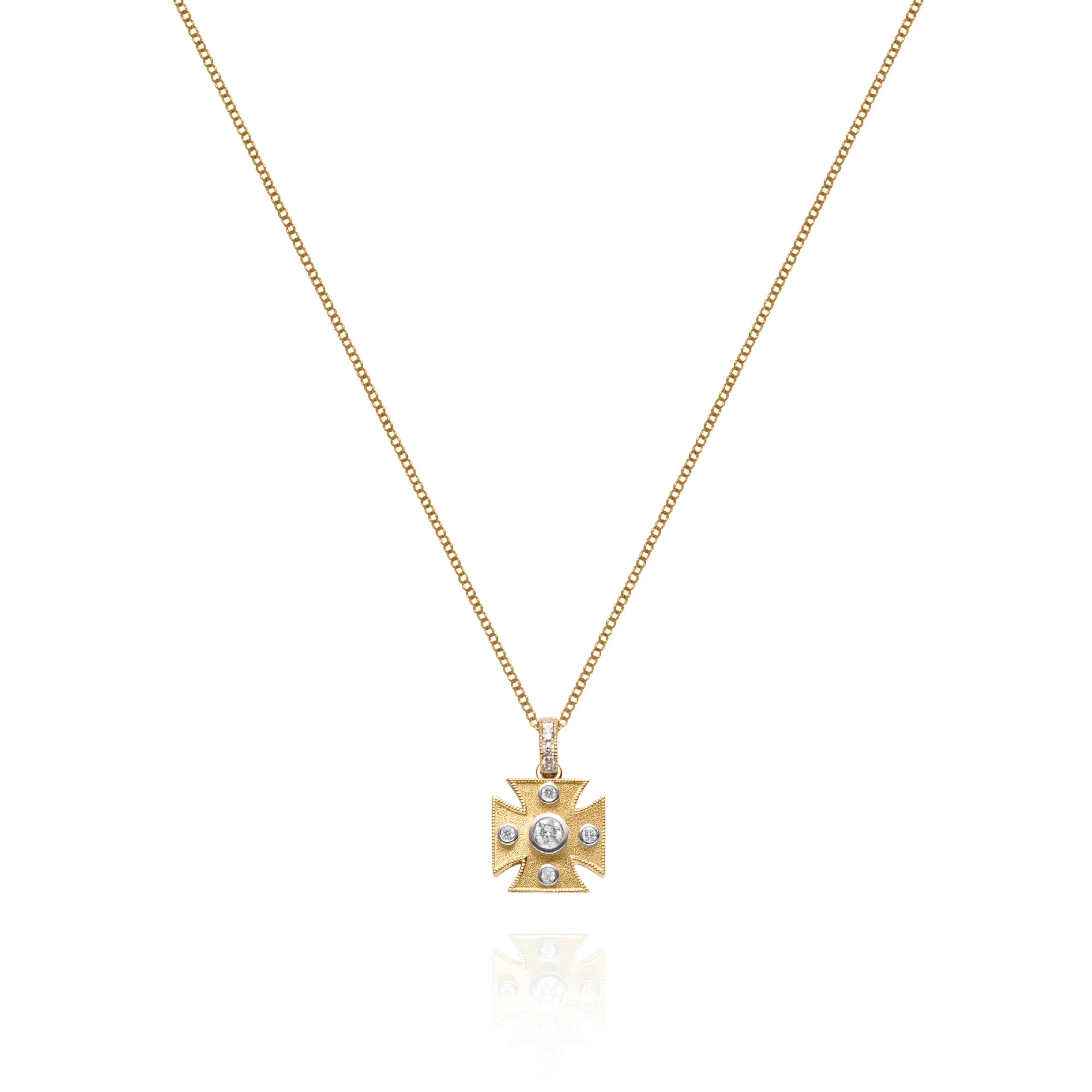 Signature Maltese Cross Charm Pendant